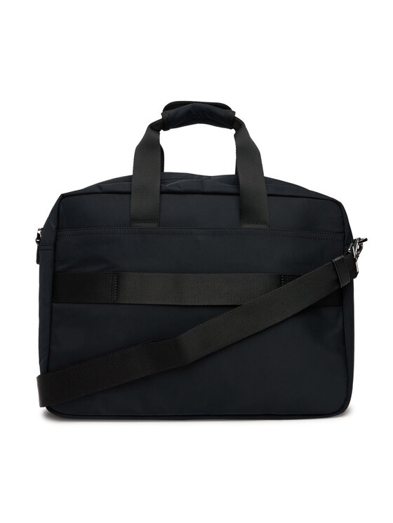 Tommy Hilfiger Portatīvā datora soma Tommy Hilfiger Th Nylon Workbag AM0AM13619 Melns
