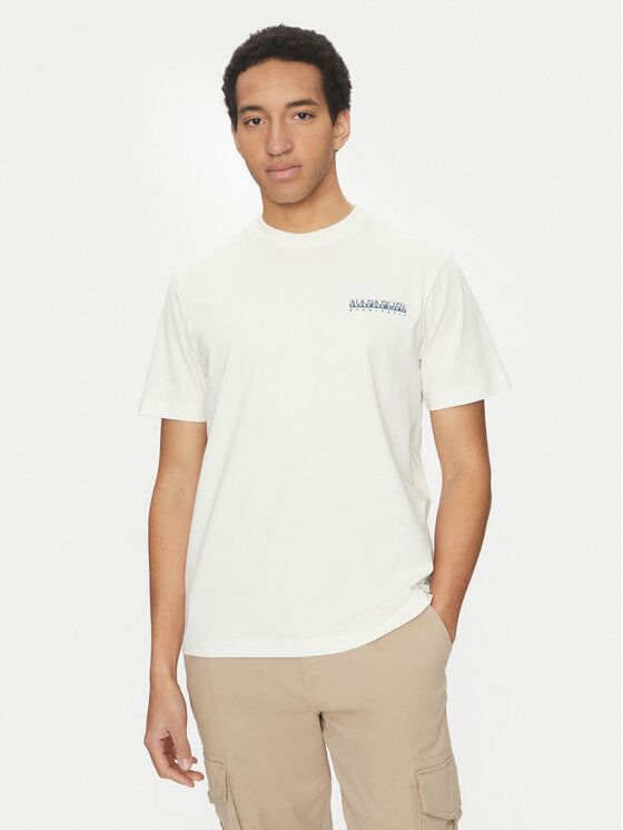 Napapijri Napapijri Футболка S-Sovana NP0A4IE4 Білий Regular Fit