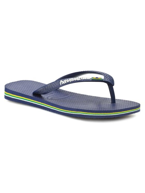 Havaianas Japonki Havaianas Brasil Logo 41108500555 Granatowy