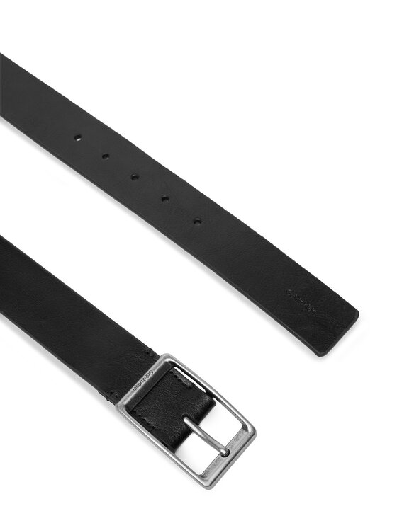 Calvin Klein Cintura Calvin Klein Casual Round Buckle Tumbled 35Mm LV04D7123G Nero
