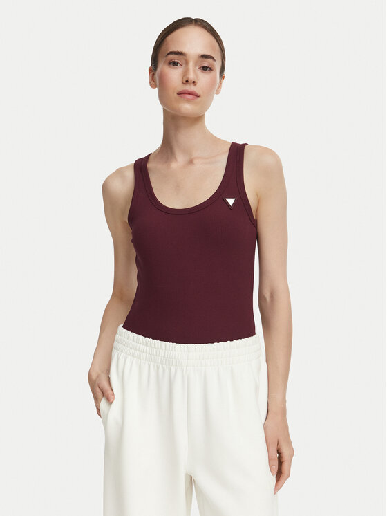 Guess Guess Marškinėliai V4YP06 K8RT2 Vyšninė Slim Fit