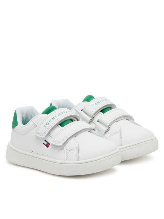 Tommy Hilfiger Tenisice Tommy Hilfiger Low Cut Velcro Sneaker T1X9-33836-1355 M Bijela