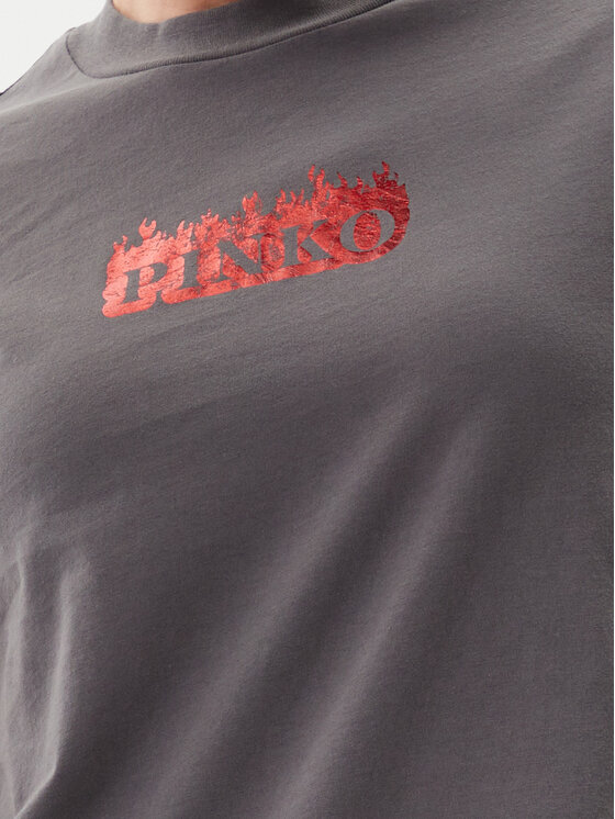 PINKO PINKO Camiseta Trapani 105050 A2D6 Gris Regular Fit