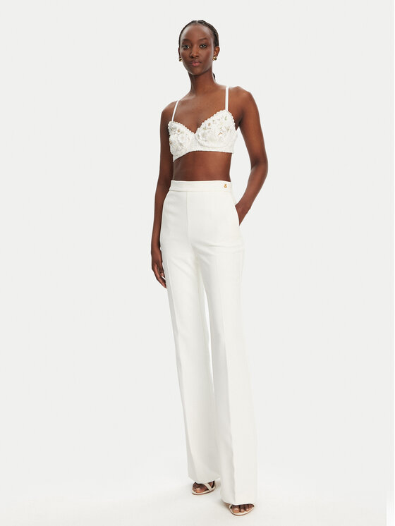 Elisabetta Franchi Elisabetta Franchi Reggiseno Bralette RG00252E2 360 Bianco Slim Fit