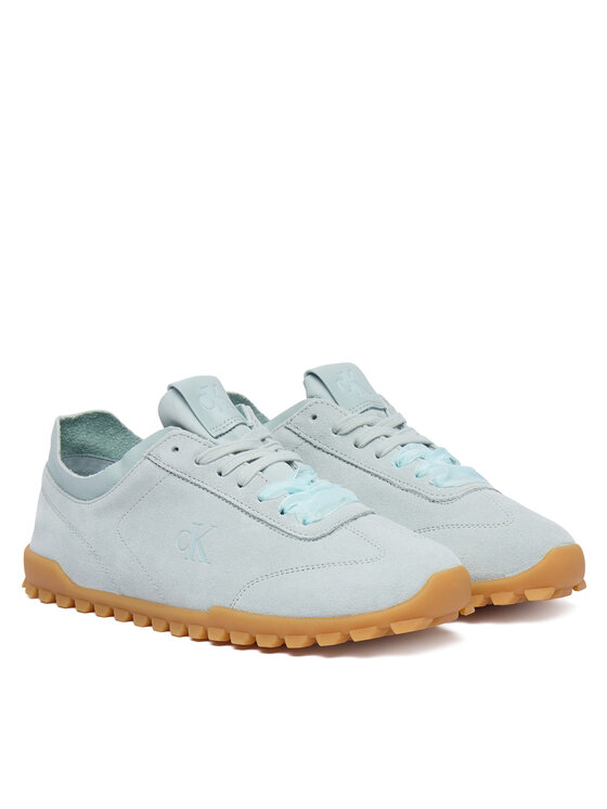 Calvin Klein Αθλητικά Calvin Klein Low Profile Run Mg Sue Db Laces HW0HW03150 Ανοιχτό μπλε