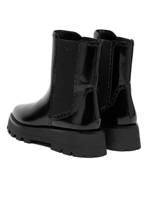 DKNY Členková obuv s elastickým prvkom DKNY Sanchit K4569875 Čierna