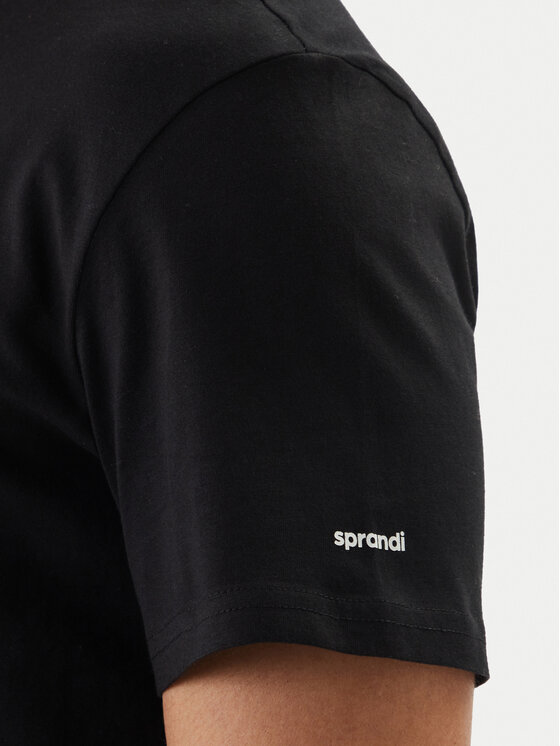 Sprandi Sprandi Camiseta W126-SIMTS-1014-48X Negro Regular Fit