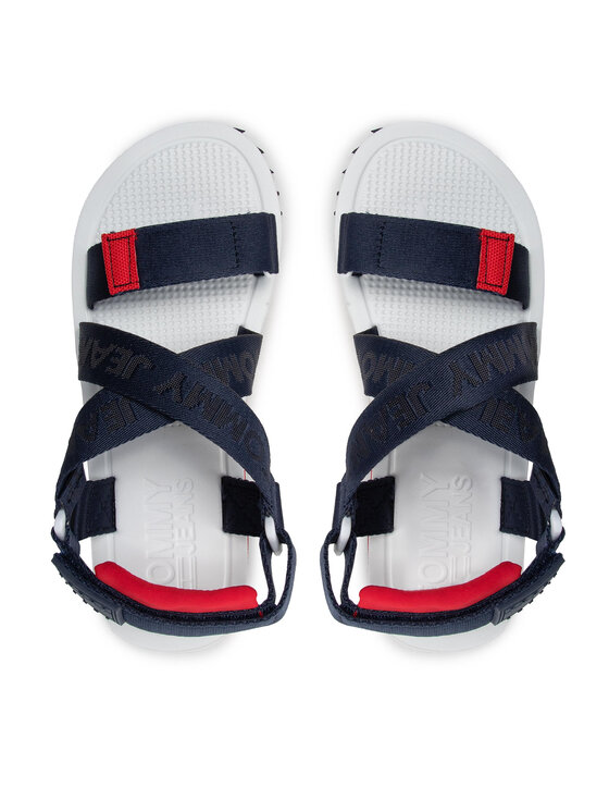 Tommy Jeans Sandales Tommy Jeans Flatform Eva Sandal EN0EN01839 Tumši zils