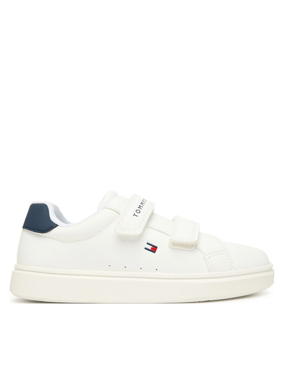 Tommy Hilfiger Snīkeri Tommy Hilfiger Low Cut Velcro T1X9-34338-1355 S Balts