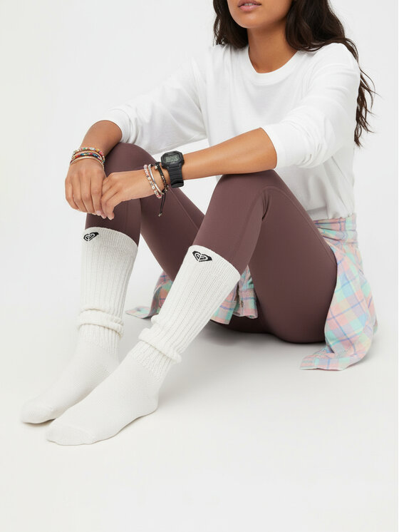 Roxy Довгі шкарпетки Roxy CEO_AS_ROXY_13P_AW25 (1-PACK) Білий