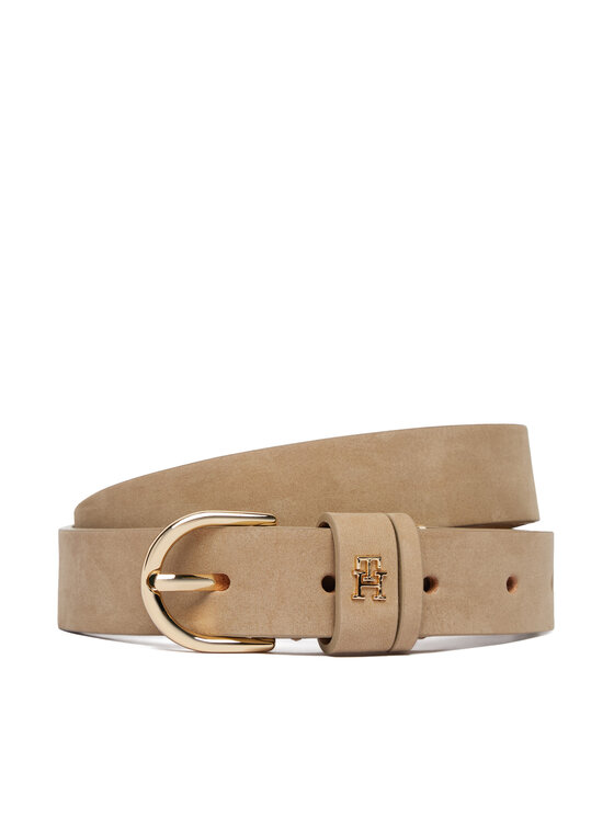 Tommy Hilfiger Curea de Damă Tommy Hilfiger Essential Effortless 2.5 Nubuck AW0AW17762 Bej