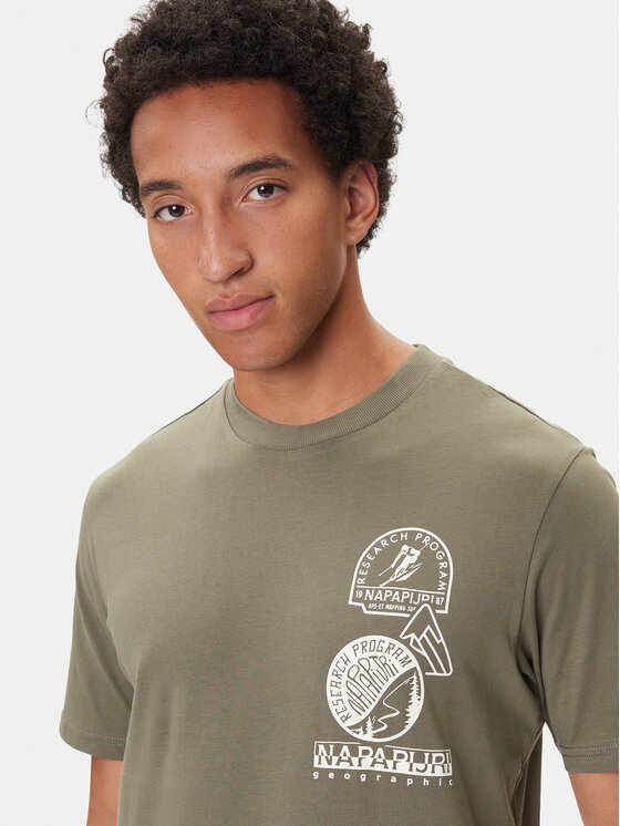Napapijri Napapijri Camiseta S-Funes Ss NP0A88UA Caqui Regular Fit
