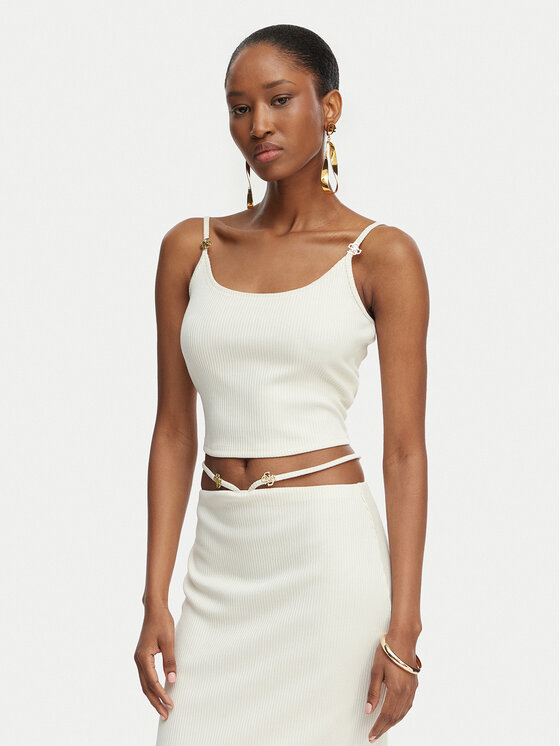 Guess Guess Top E6GP01 KG322 Crema Slim Fit