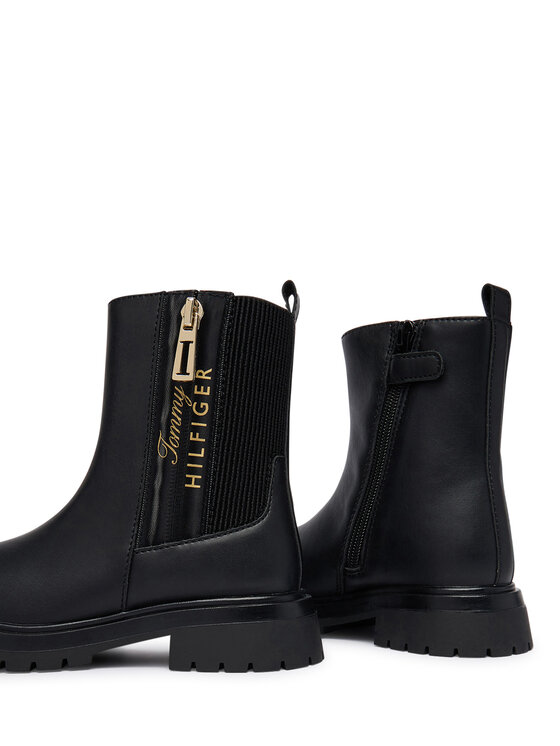Tommy Hilfiger Členková obuv Tommy Hilfiger Ashlyn T3A5-35161-1355 M Čierna
