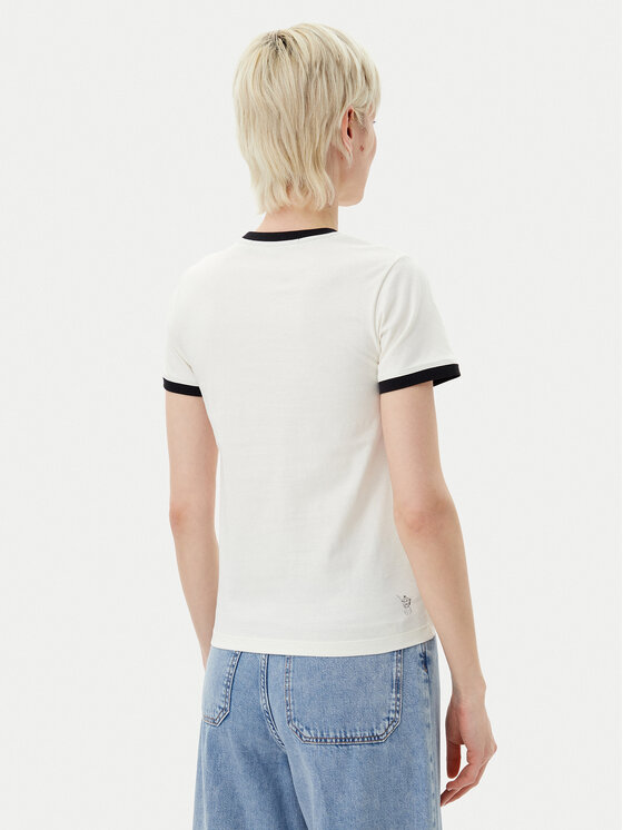 KARL LAGERFELD KARL LAGERFELD Majica A2W17087 Écru Regular Fit