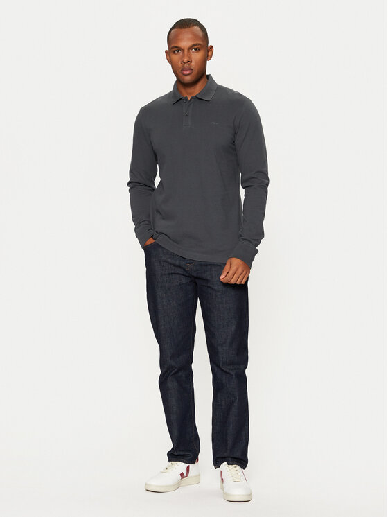s.Oliver s.Oliver Polo 2153544 Γκρι Regular Fit