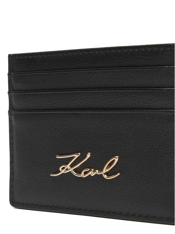 KARL LAGERFELD Kreditinių kortelių dėklas KARL LAGERFELD B1W32034 Juoda