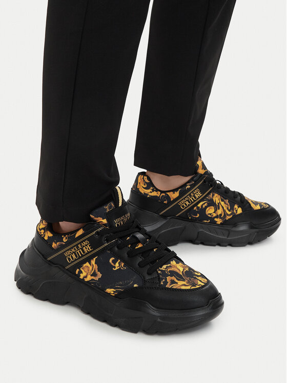Versace Jeans Couture Снікерcи Versace Jeans Couture 79YA3SC2 ZSC85 G89 Чорний