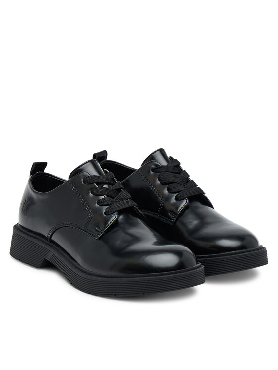 Calvin Klein Oxford čevlji Calvin Klein Low Cut Lace-Up Shoe V3X4-83182-1453 S Črna