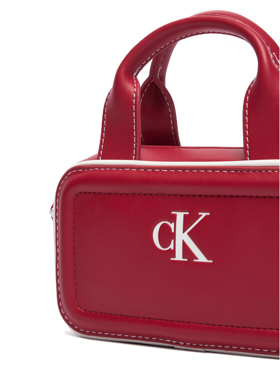 Calvin Klein Borsetta Calvin Klein Contrast Ck Mini Bauletto Bag LV04F1257G Bordeaux