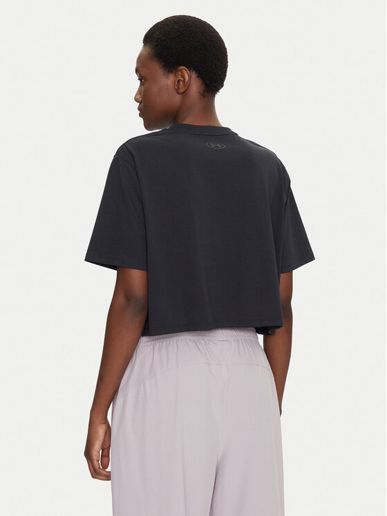 Under Armour Under Armour Marškinėliai Rival 1389721 Juoda Loose Fit