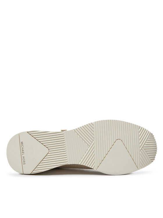 MICHAEL Michael Kors Снікерcи MICHAEL Michael Kors Wills Metallic Stretch Knit Trainer 43S3WIFS4D Бежевий