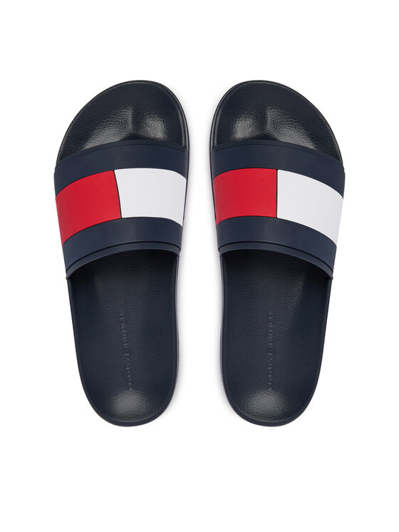 Tommy Hilfiger Papucs Tommy Hilfiger Core Hilfiger Flag Pool Slide FM0FM05798 Kék