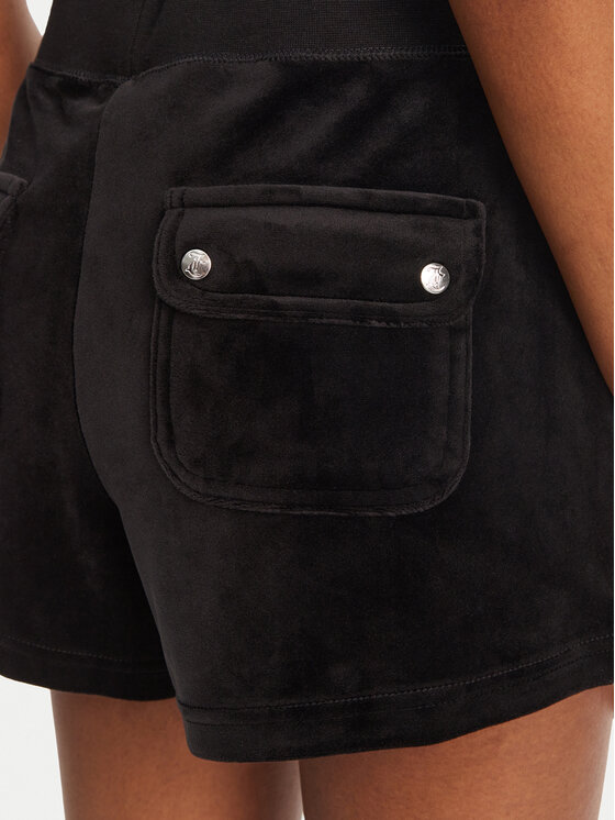 Juicy Couture Juicy Couture Sportske kratke hlače Eve JCBHS224801 Crna Regular Fit