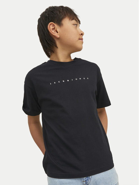 Jack & Jones Junior Jack & Jones Junior T-shirt Star 12237435 Crna Relaxed Fit