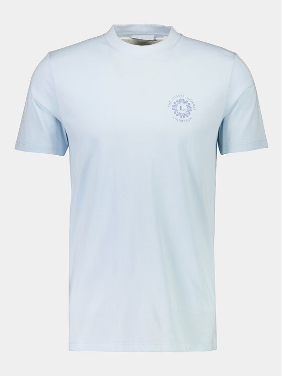 Lindbergh Lindbergh T-shirt 30-400267 Svijetloplava Relaxed Fit