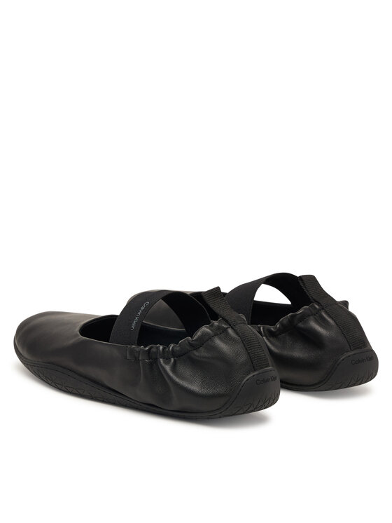 Calvin Klein Balerīnas Calvin Klein Ballet Sneaker Mj Lth HW0HW03308 Melns