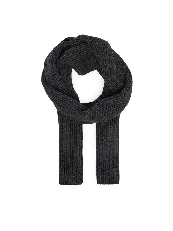 Calvin Klein Šál Calvin Klein Ck Metal Wool Rib Scarf LV04D8056G Šedá