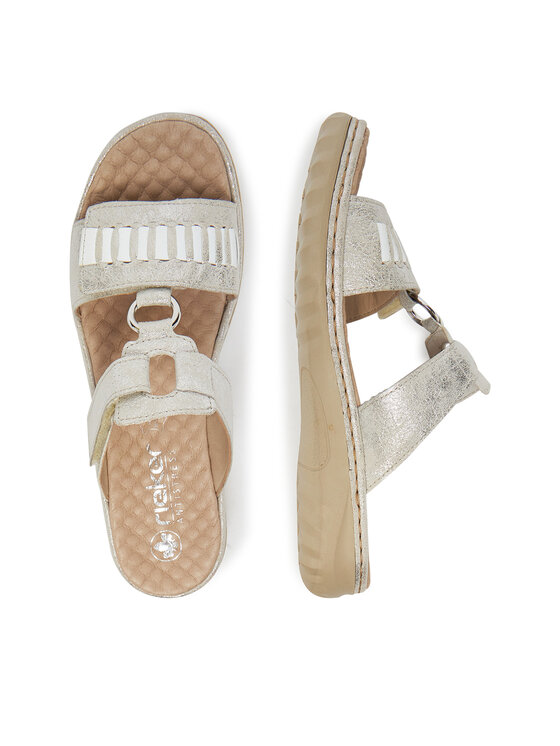 Rieker Nazouváky Rieker 60481-40 Stříbrná