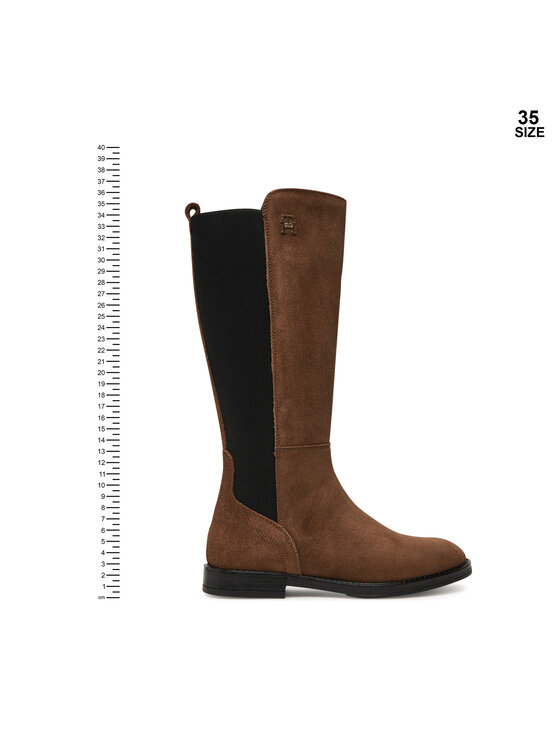 Tommy Hilfiger Kozačky Tommy Hilfiger T4A6-34034-1429 Hnědá