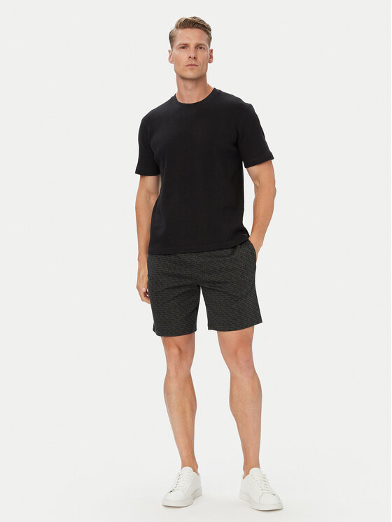 BOSS BOSS Camiseta Structure 50540567 Negro Regular Fit