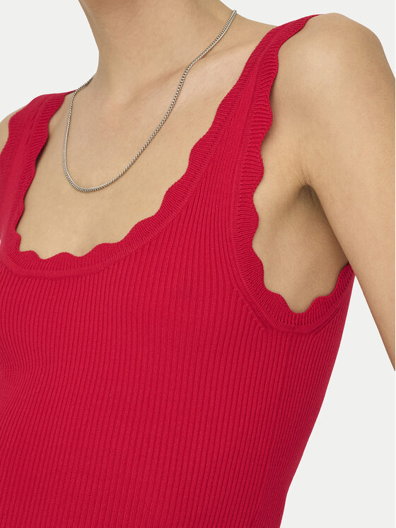 JDY JDY Top Nanna 15290585 Rojo Slim Fit