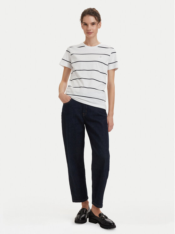 Beverly Hills Polo Club Beverly Hills Polo Club Camiseta P-SS26W-TS0162 Blanco Regular Fit