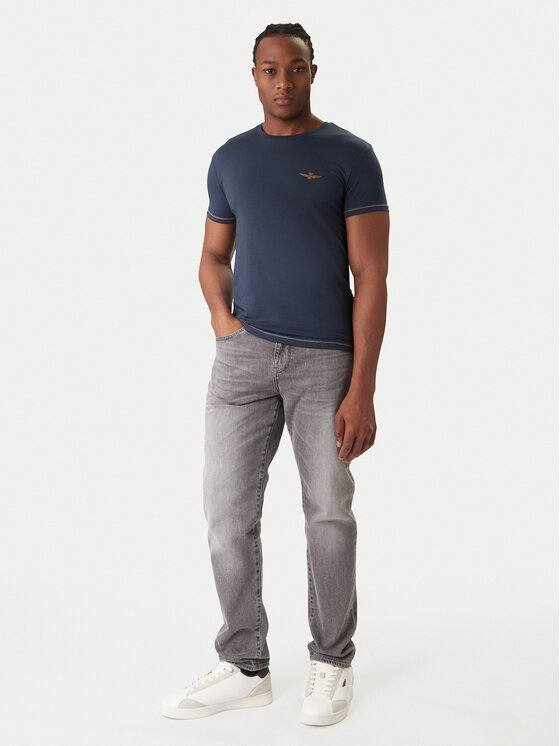 Aeronautica Militare Aeronautica Militare Póló szett AM1UTI003B Sötétkék Slim Fit