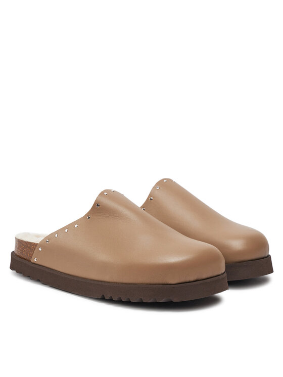 Scholl Šľapky Scholl Fae Studs F30938 Hnedá