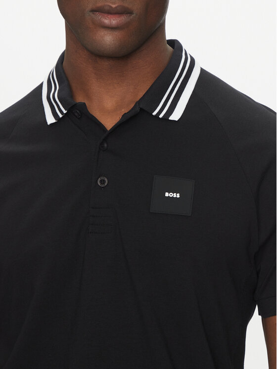 BOSS BOSS Поло 50538176 Чорний Regular Fit