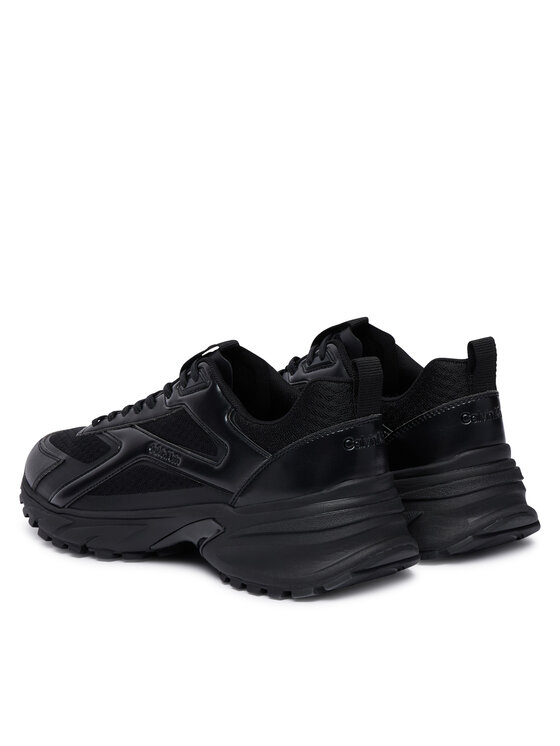 Calvin Klein Sneakersy Calvin Klein Hike Runner Ckstripe Met Mix Mat HM0HM02341 Čierna