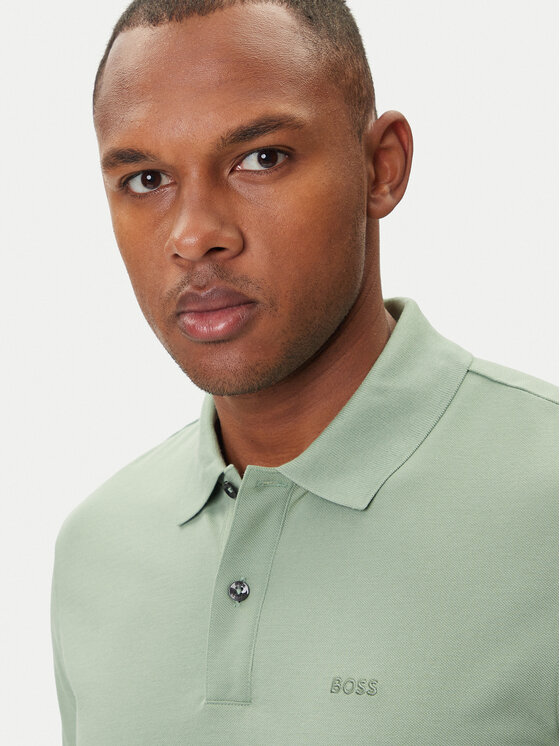 BOSS BOSS Polo Pallas 50468362 Verde Regular Fit