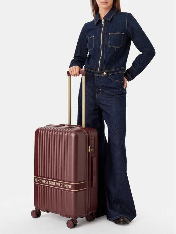 Nine West Walizka średnia Nine West CEO-NW-M-002-10 Bordowy