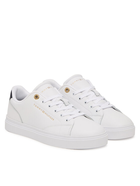 Tommy Hilfiger Laisvalaikio batai Tommy Hilfiger Th Chic Sneaker FW0FW09105 Balta