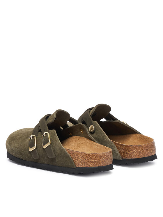 Birkenstock Шльопанці Birkenstock Blair D-Buckle 1033158 Темно-зелений
