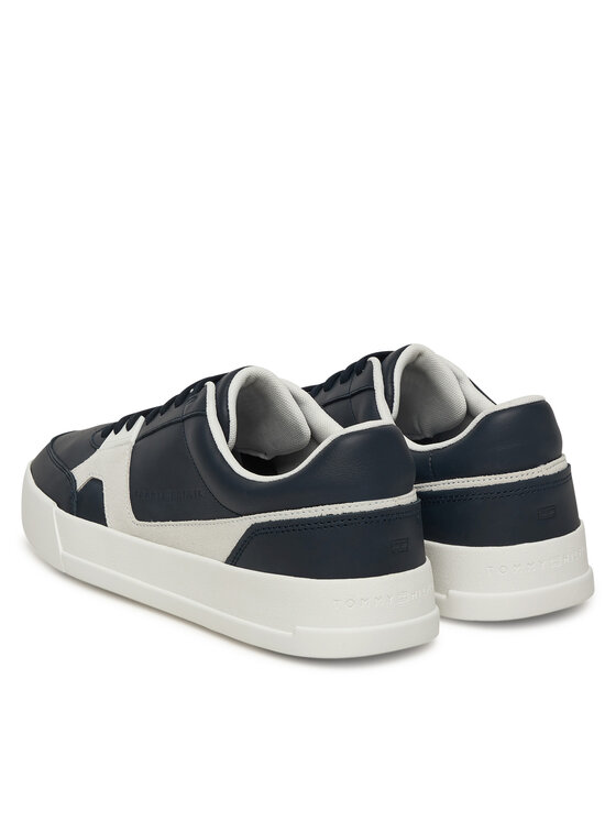 Tommy Hilfiger Sneakersy Tommy Hilfiger Th Court Craft Mix FM0FM05654 Granatowy