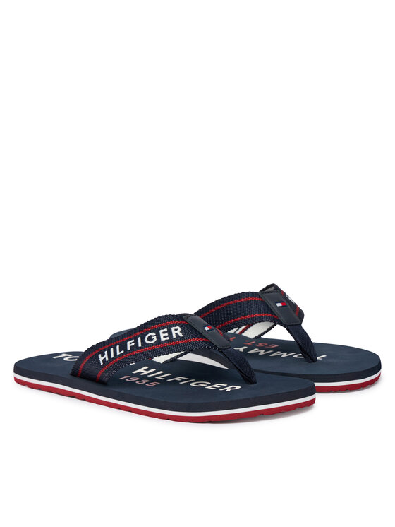 Tommy Hilfiger Infradito Tommy Hilfiger Sporty Hilfiger Beach Sandal FM0FM05805 Blu scuro
