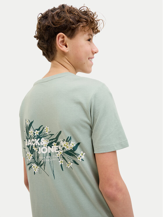 Jack & Jones Junior Jack & Jones Junior Футболка Hawaii 12269831 Зелений Regular Fit