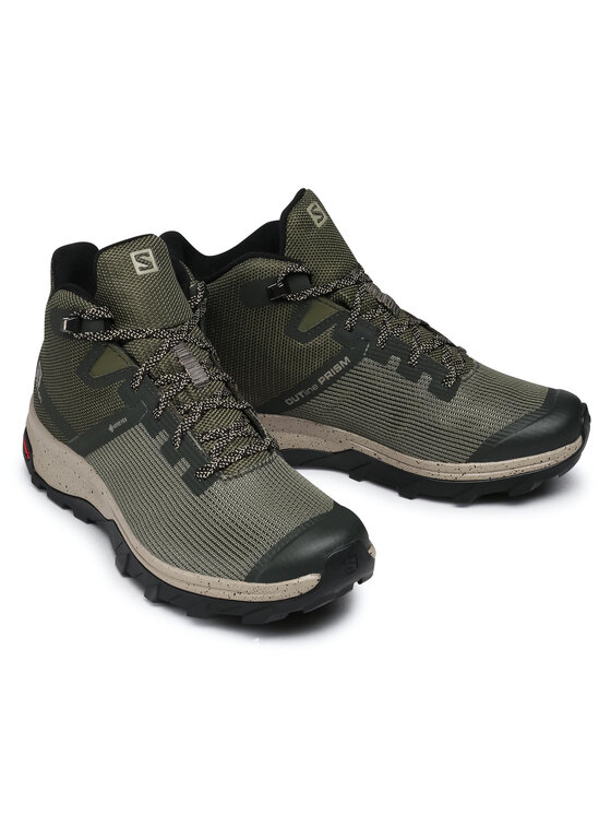 Salomon Trekingová obuv Salomon Outline Prism Mid Gtx GORE-TEX 411201 26 M0 Zelená
