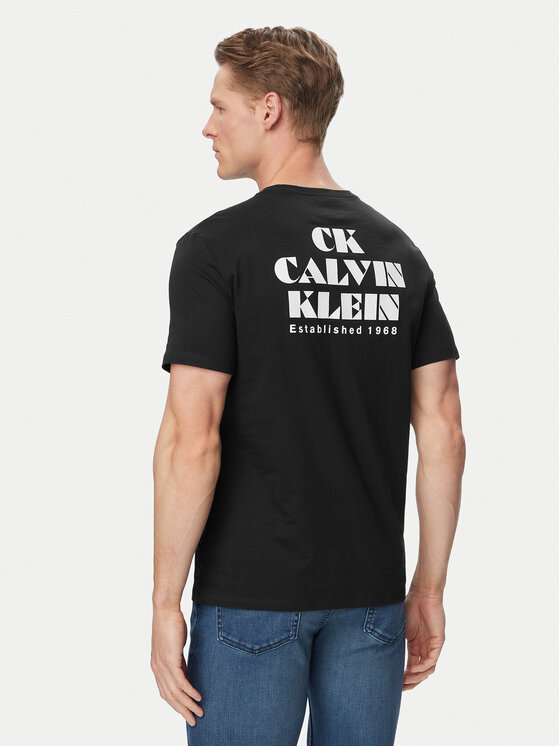 Calvin Klein Jeans Calvin Klein Jeans Camiseta Resort Graphic LV04RG802G Negro Regular Fit